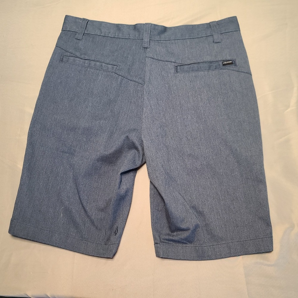 Volcom Hybrid Stretch Shorts Mens 33 Blue Chino Skate Surf Coastal Gorpcore - Picture 2 of 10
